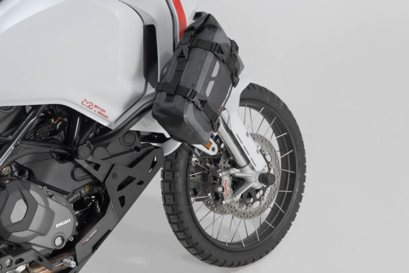 Sacoche de selle Drybag 80 8 l. Gris/Noir. Étanche.