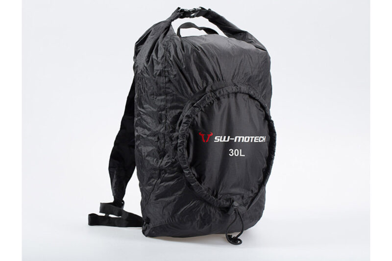 Sac à dos pliable Flexpack 30 l. Noir. Résiste à l'eau. Pliable.