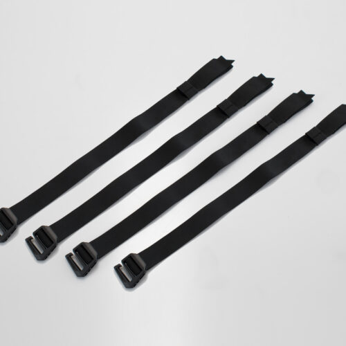 Set de sangles SysBag Noir. 4 sangles de fixation.