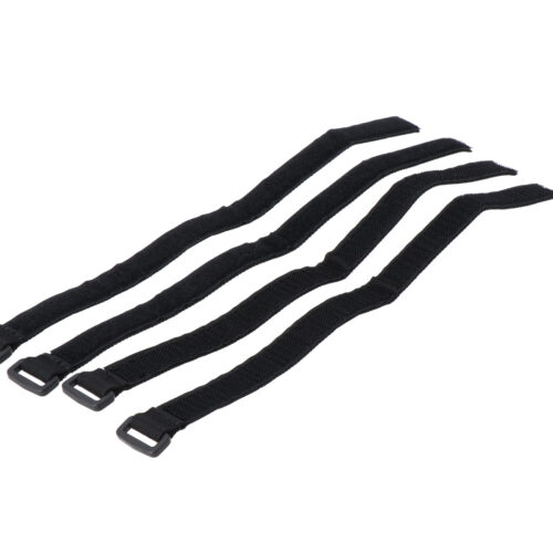 Set de sangles à velcro 4 pièces. Avec boucle en plastique. PRO Rackpack