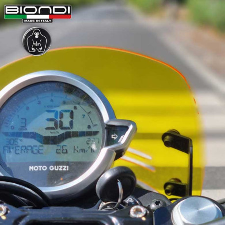 BULLE CAFFE  TRANSPARENT GUZZI JAUNE BIONDI