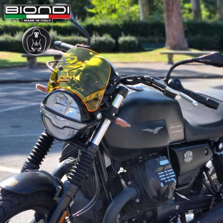 BULLE CAFFE  TRANSPARENT GUZZI JAUNE BIONDI