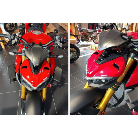 Bulle sport Ducati Streetfighter - carbone mat