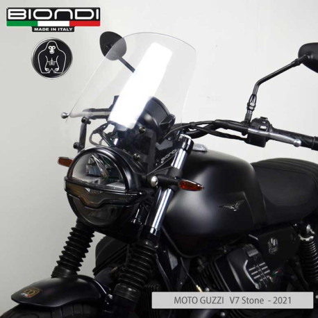 BULLE TOURING TRANSPARENT FONCE GUZZI BIONDI