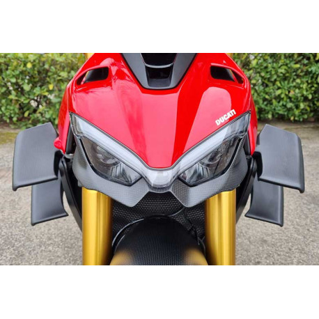 CADRE DE PHARE INFERIEUR CARBONE MAT DUCATI STREETFIGHTER V4/V2