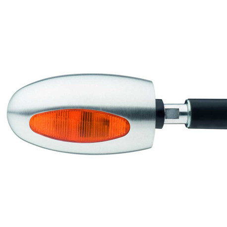 CLIGNOTANT AVANT EMBOUT GUIDON BL1000 ORANGE ALUMINIUM SATIN MAT UNITE