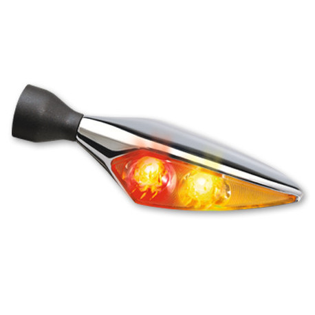 CLIGNOTANT ET FEU ARRIERE ET FEU STOP LED MICRO RHOMBUS PL CHROME UNITE ARD