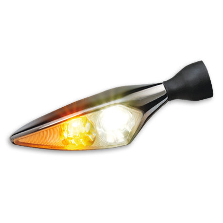 CLIGNOTANT ET FEU POSITION AVANT LED MICRO RHOMBUS PL CHROME UNITE AVD