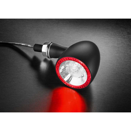 CLIGNOTANT ET FEU POSITION ET FEU STOP LED BULLET 1000 DF NOIR UNITE ARRIERE