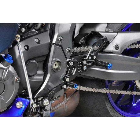 COMMANDES RECULÉES ALUMINIUM BONAMICI RACING YAMAHA R7 NORMALES OU INVERSEES