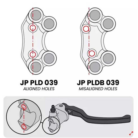 COMMODO DROIT ROUTE JET PRIME TRIUMPH STREET TRIPLE 765 (MAÎTRE-CYLINDRE BREMBO)