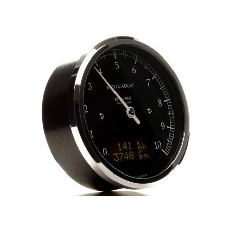 COMPTE TOURS CHRONOCLASSIC 10 GREEN LCD NOIR - POLI