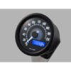 Compteur de vitesse noir 200 kmh Velona 60mm