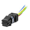 CONNECTEUR FEMELLE PRE CABLE 6 POLES COMMODO JET PRIME (pièce détachée)