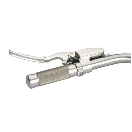 CONTACTEUR DOUBLE BOUTON EN ALUMINIUM CHROME