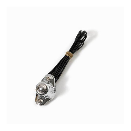 CONTACTEUR VINTAGE SIMPLE COMMANDE EN LAITON CHROME