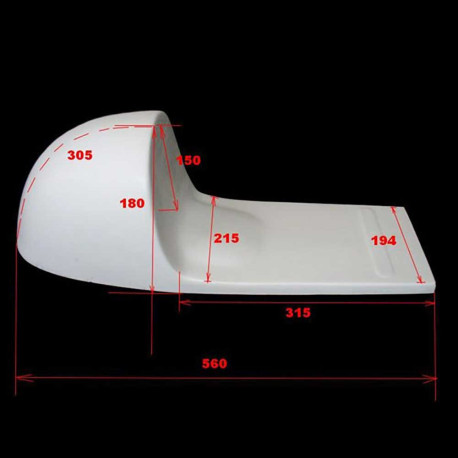 COQUE ARRIERE PASSAGER CAFE RACER