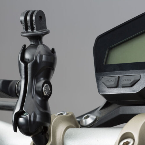 Kit universel avec adaptateur pour GoPro Incl. boule 1 pouces , bras de fixation, logement GoPro