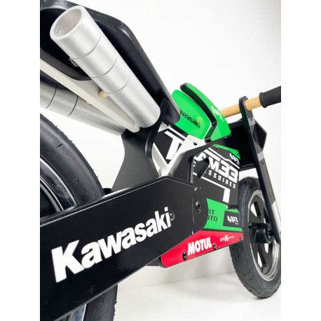 DRAISIENNE BOIS NOIR + KIT DECO TEAM 33 KAWASAKI