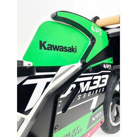 DRAISIENNE BOIS NOIR + KIT DECO TEAM 33 KAWASAKI