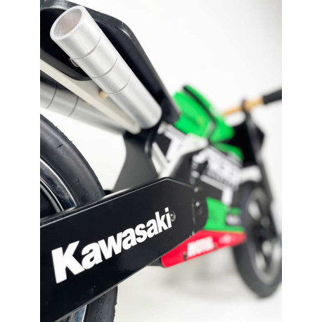 DRAISIENNE BOIS NOIR + KIT DECO TEAM 33 KAWASAKI