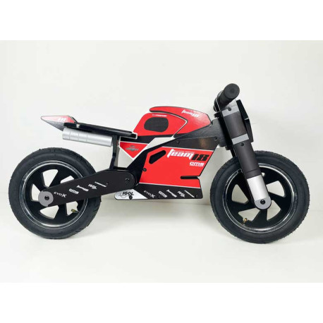 DRAISIENNE BOIS NOIR + KIT DECO TEAM18 SAPEURS POMPIERS