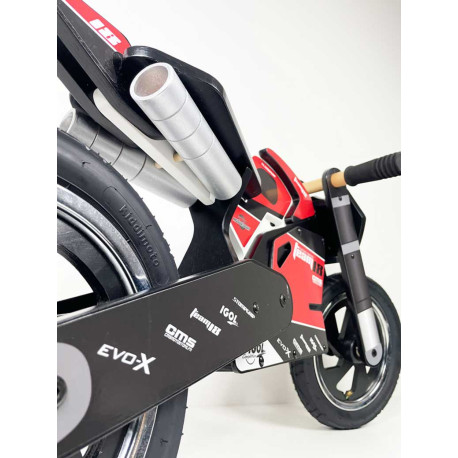 DRAISIENNE BOIS NOIR + KIT DECO TEAM18 SAPEURS POMPIERS