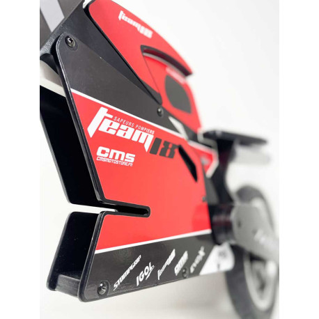 DRAISIENNE BOIS NOIR + KIT DECO TEAM18 SAPEURS POMPIERS