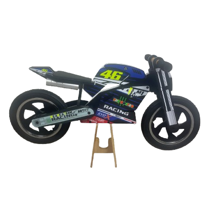 Draisiennes en bois noir avec Kit déco Valentino Rossi 46