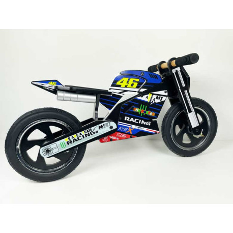 Draisiennes en bois noir avec Kit déco Valentino Rossi 46