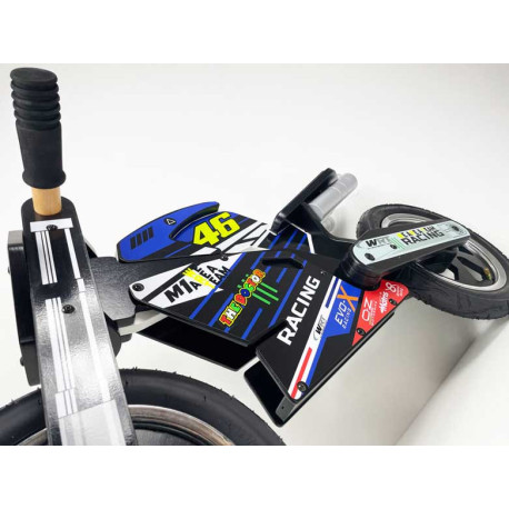 Draisiennes en bois noir avec Kit déco Valentino Rossi 46