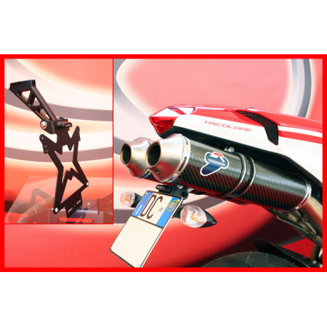 DUCATI 848/1098/1198 SUPPORT DE PLAQUE REGLABLE