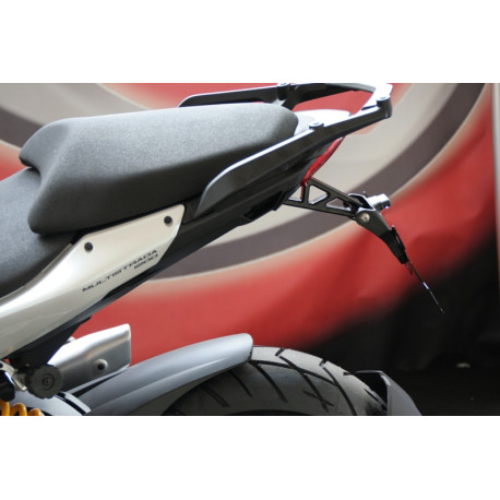 DUCATI MULTISTRADA 1200 AVEC VALISES SUPPORT DE PLAQUE REGLABLE