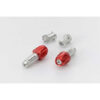EMBOUTS DE GUIDON PINO-2 14-19MM ROUGE