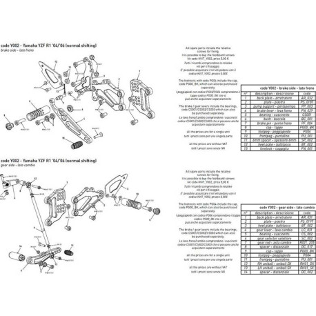 ENTRETOISES COTE EMBRAYAGE