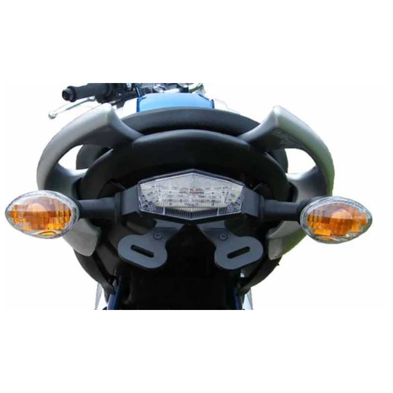 Evotech Suzuki Gladius 650 support de plaque 2009 - 2016 (feu arrière blanc)