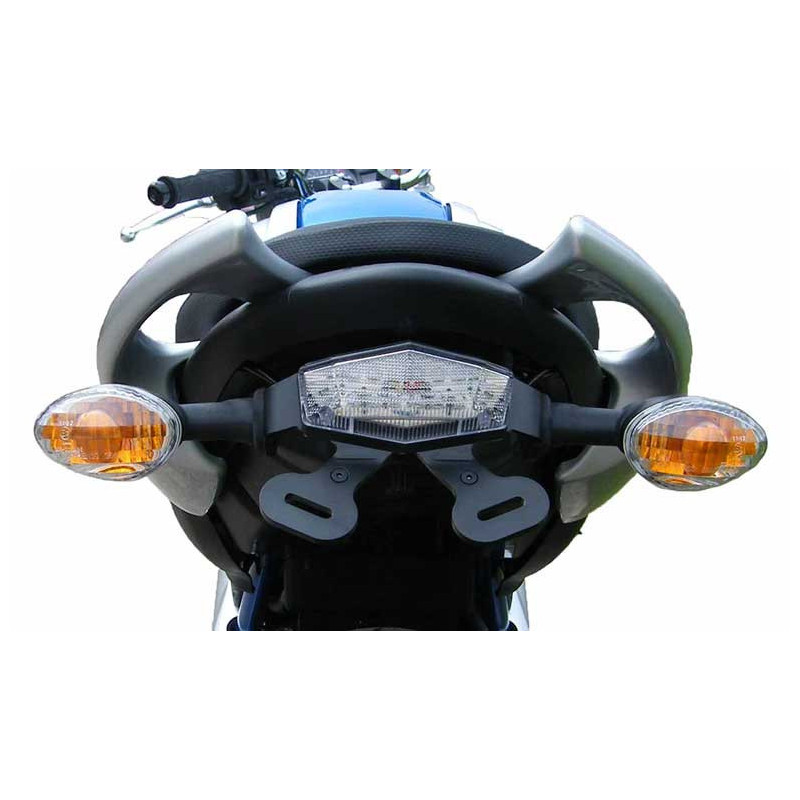 Evotech Suzuki Gladius 650 support de plaque 2009 - 2016 (feu arrière blanc)