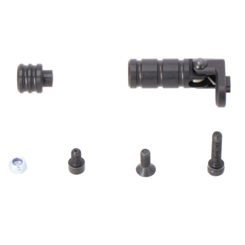 Embout de sélecteur de vitesse Noir. Lisse. Incl. extension.