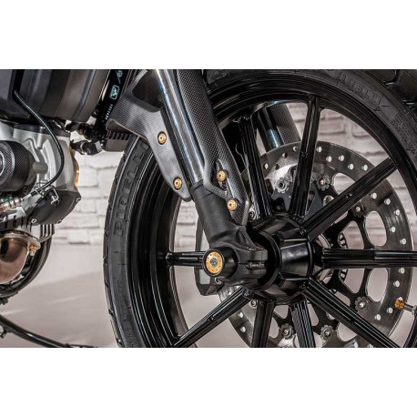 GARDEBOUE AVANT DUCATI SCRAMBLER CARBONE MAT