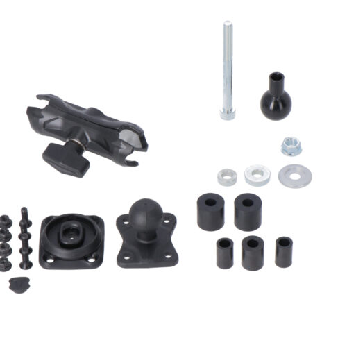 Kit support pour tube de direction avec T-Lock Pour Ø 12,5-25 mm. boule 1 pouces, bras, T-Lock.