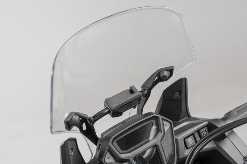 Support GPS pour barre Ø 10/12 mm Noir.