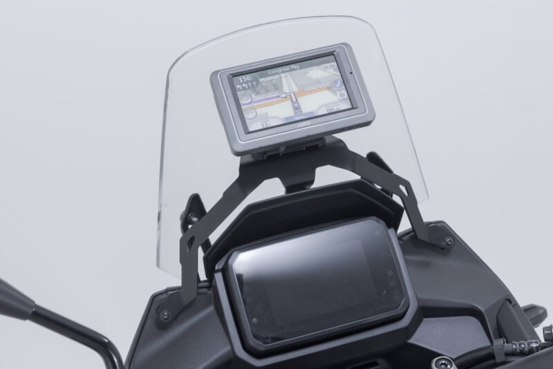 Support GPS pour cockpit Noir. Honda XL750 Transalp (24-).