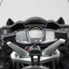 Support GPS pour guidon Noir. Yamaha FJR 1300 (04-).