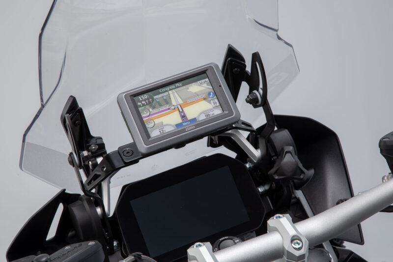 Support GPS pour cockpit Noir. BMW R 1200 GS (12-18), R 1250 GS (18-).
