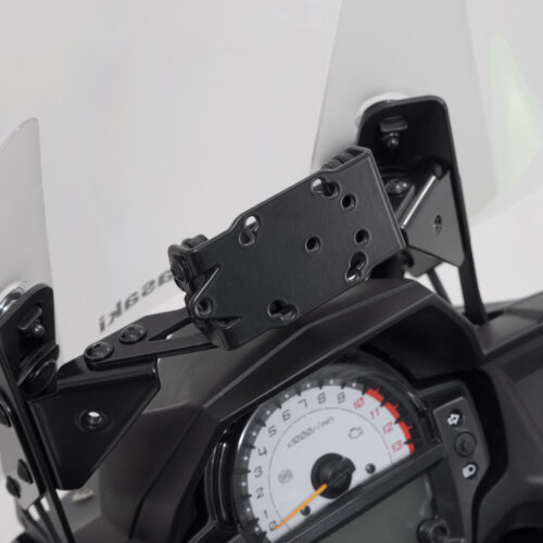 Support GPS pour cockpit Noir. Kawasaki Versys 650 (14-21).