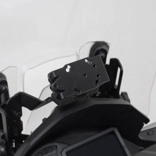 Support GPS pour cockpit Noir. Kawasaki Versys 1000 (18-) / 1100 (24-).