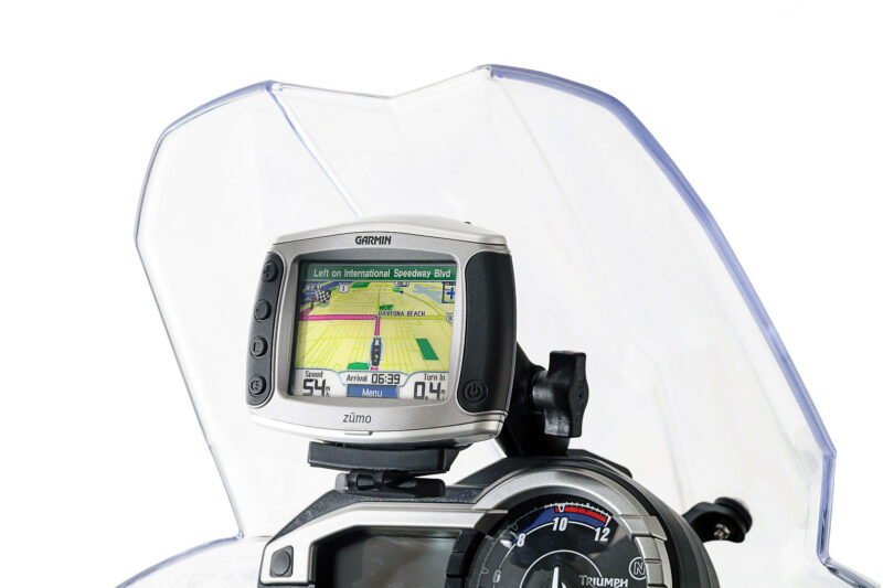 Support GPS pour cockpit Noir. Triumph Tiger 800/800 XC, XR (10-17).