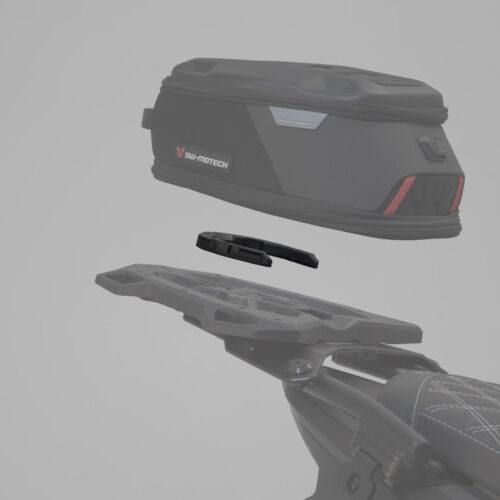 Anneau de rés. PRO porte-bagages STREET-RACK Noir. Pour sac. de rés. PRO. Sans platine d'adapt.