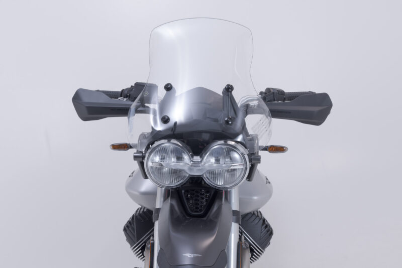 Kit protège-mains Sport Noir. Moto Guzzi V85 TT (19-) / Travel (19-).