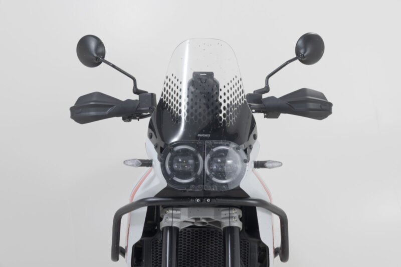 Kit protège-mains Adventure Noir. Ducati DesertX / Rally, CFMoto 800MT-X.